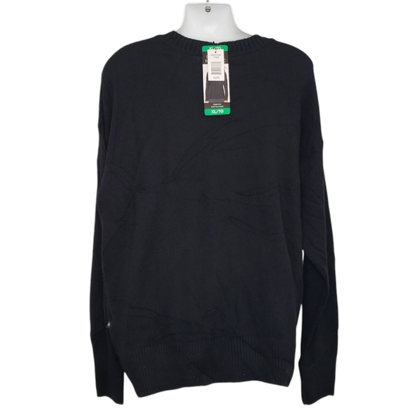 New Banana Republic Women's Black Dark Blue Knit Sweater Size XL - Picture 12 of 13